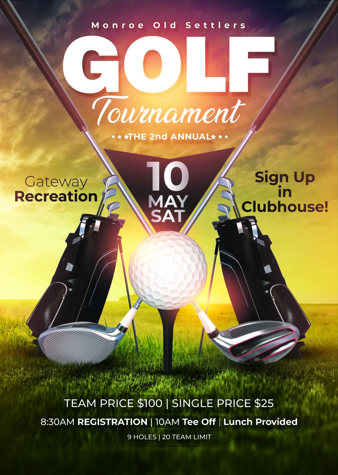 Monroe Old Settlers Golf Tournament Photo - Click Here to See