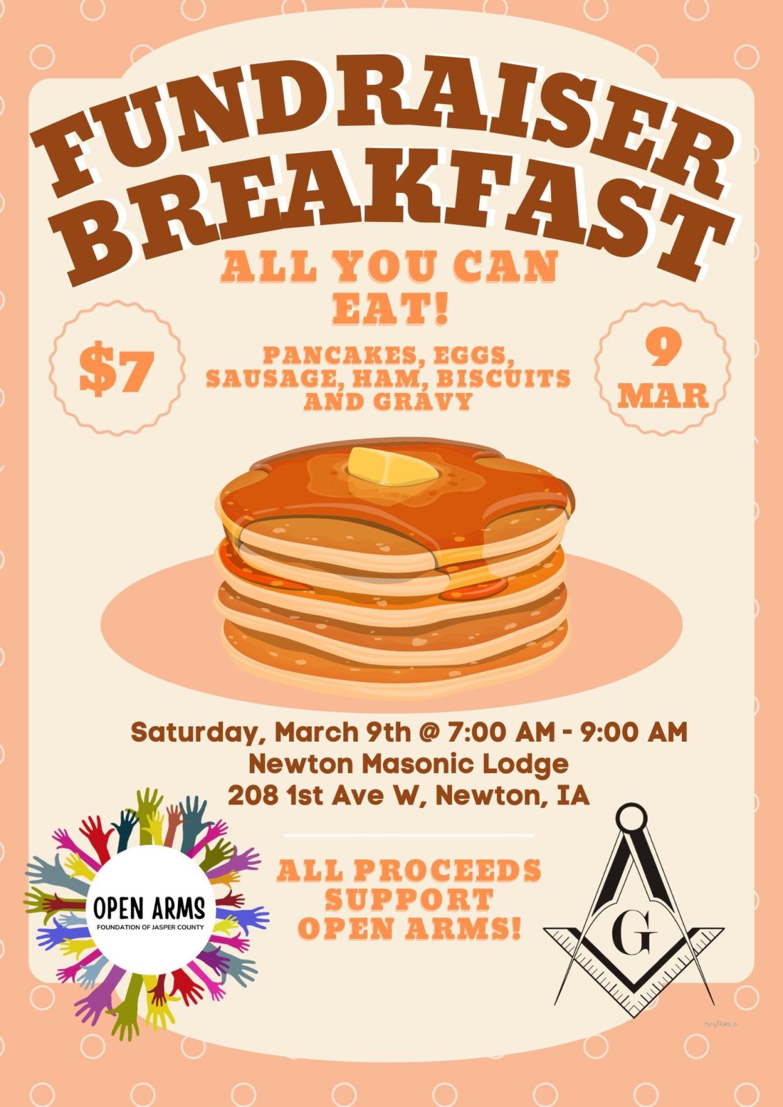 Open Arms Fundraiser Breakfast Photo - Click Here to See